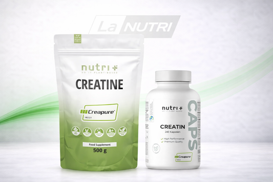 La NUtri nutri+ creatine creapure poeder en caps
