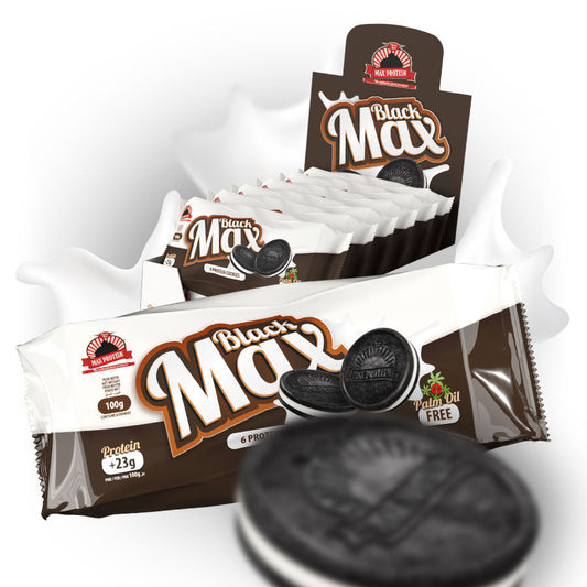 Max Protein - Black Max protein cookies - 12 x 100 g