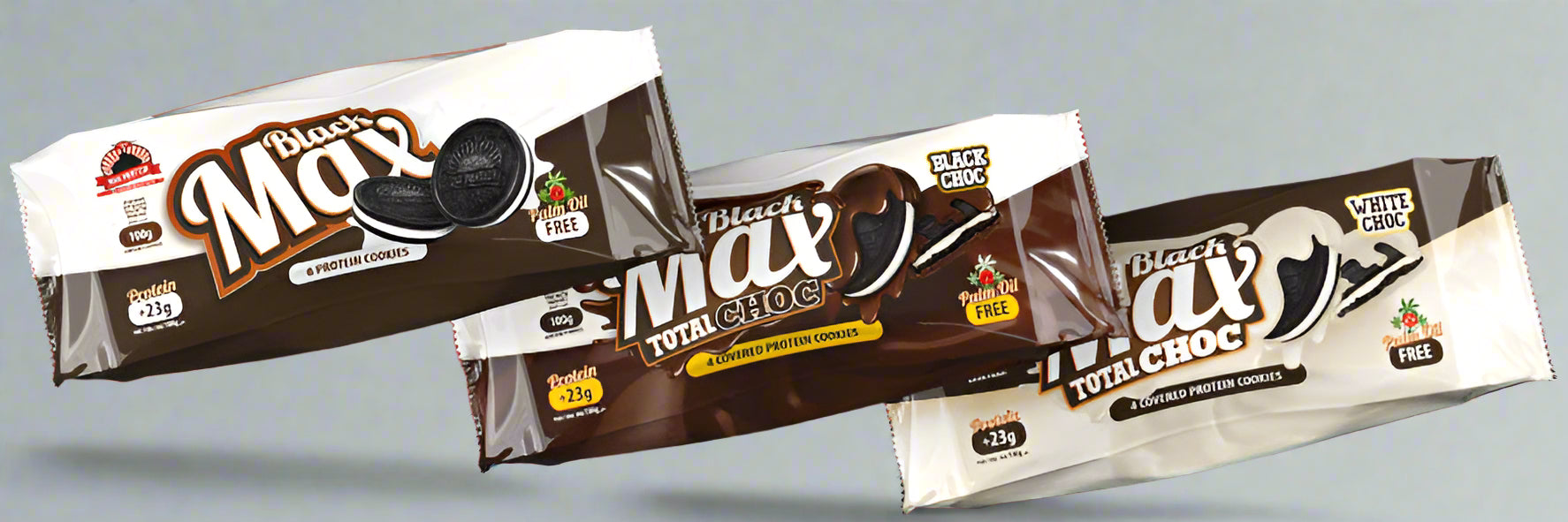 Max Protein - Black Max protein cookies - 12 x 100 g