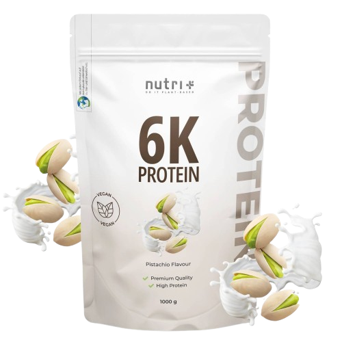 Nutri+ 6K protein eiwitpoeder Pistachio flavor 1kg nu beschikbaar bij Lanutri