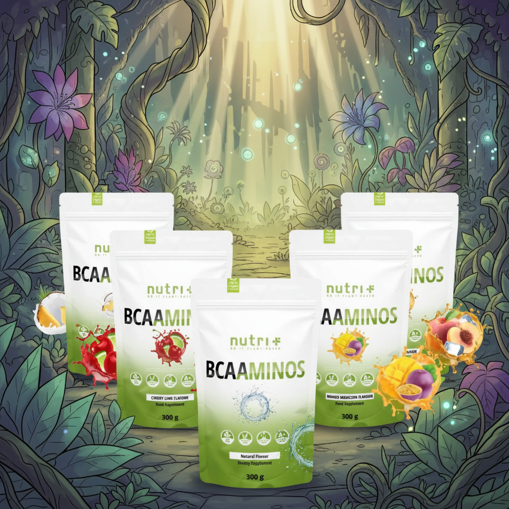 Nutri+ BCAA aminos 300g assortiment nu beschikbaar bij Lanutri