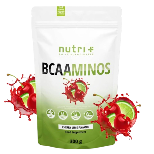 Nutri+ BCAA aminos Cherry Lime  flavour nu beschikbaar bij Lanutri
