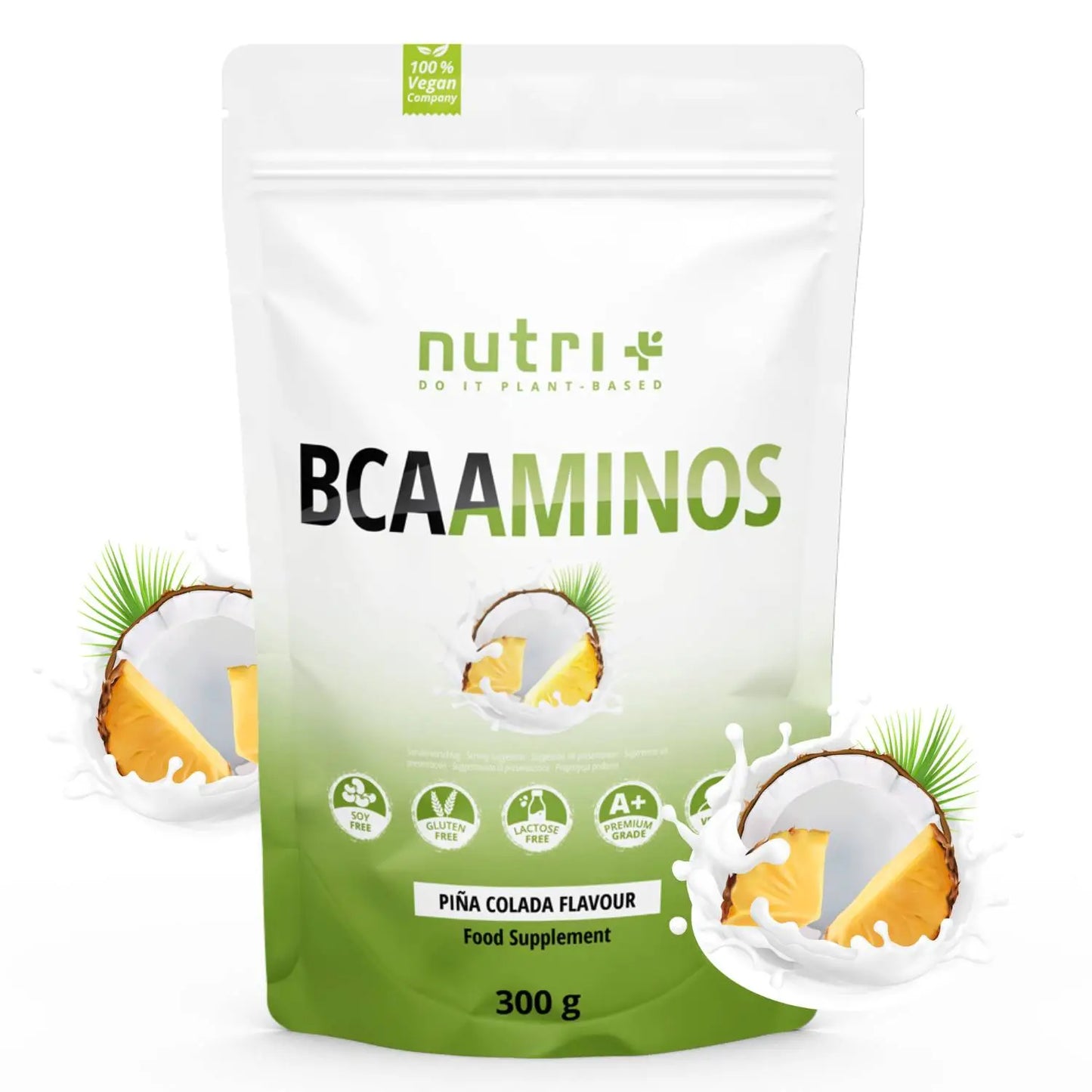 Nutri+ BCAA aminos pina colada flavour nu beschikbaar bij Lanutri