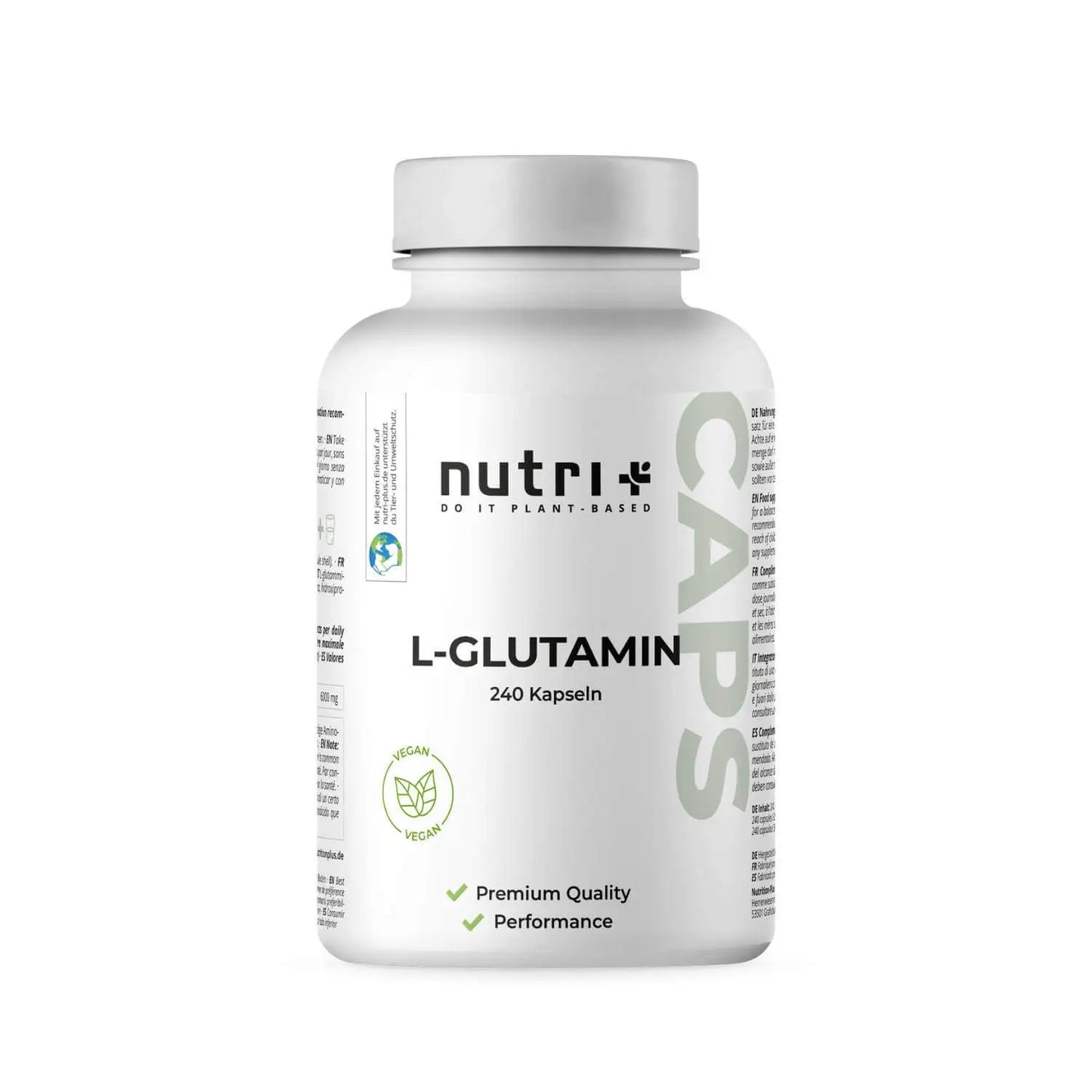 Nutri+ L-Glutamin - 240 caps