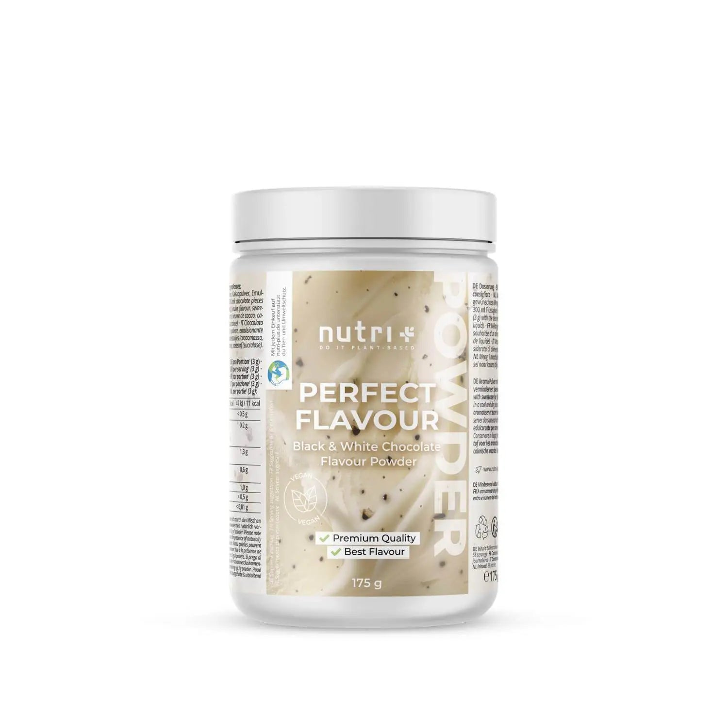 Nutri + Perfect Flavour Powder - Black & White Chocolate - 175g