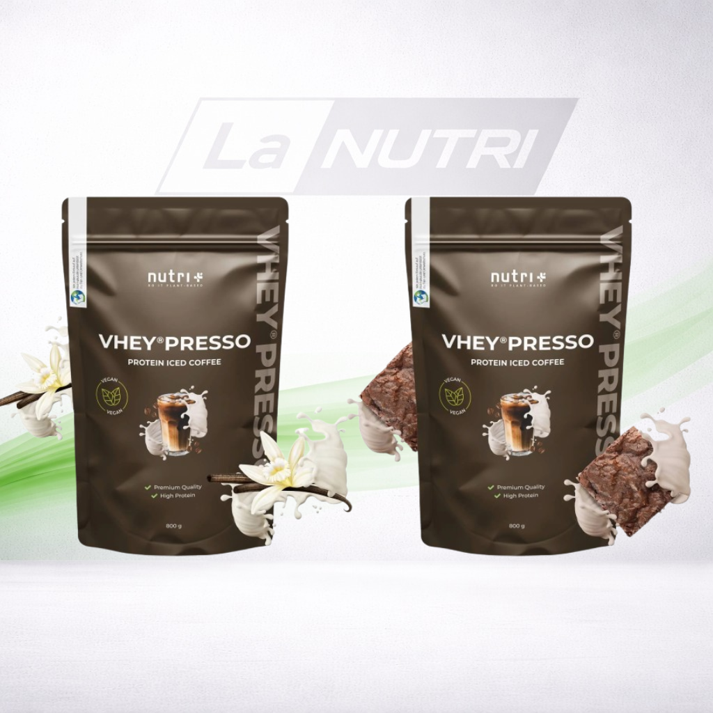 assortiment Vhey Presso' protein iced coffee with LaNutri 