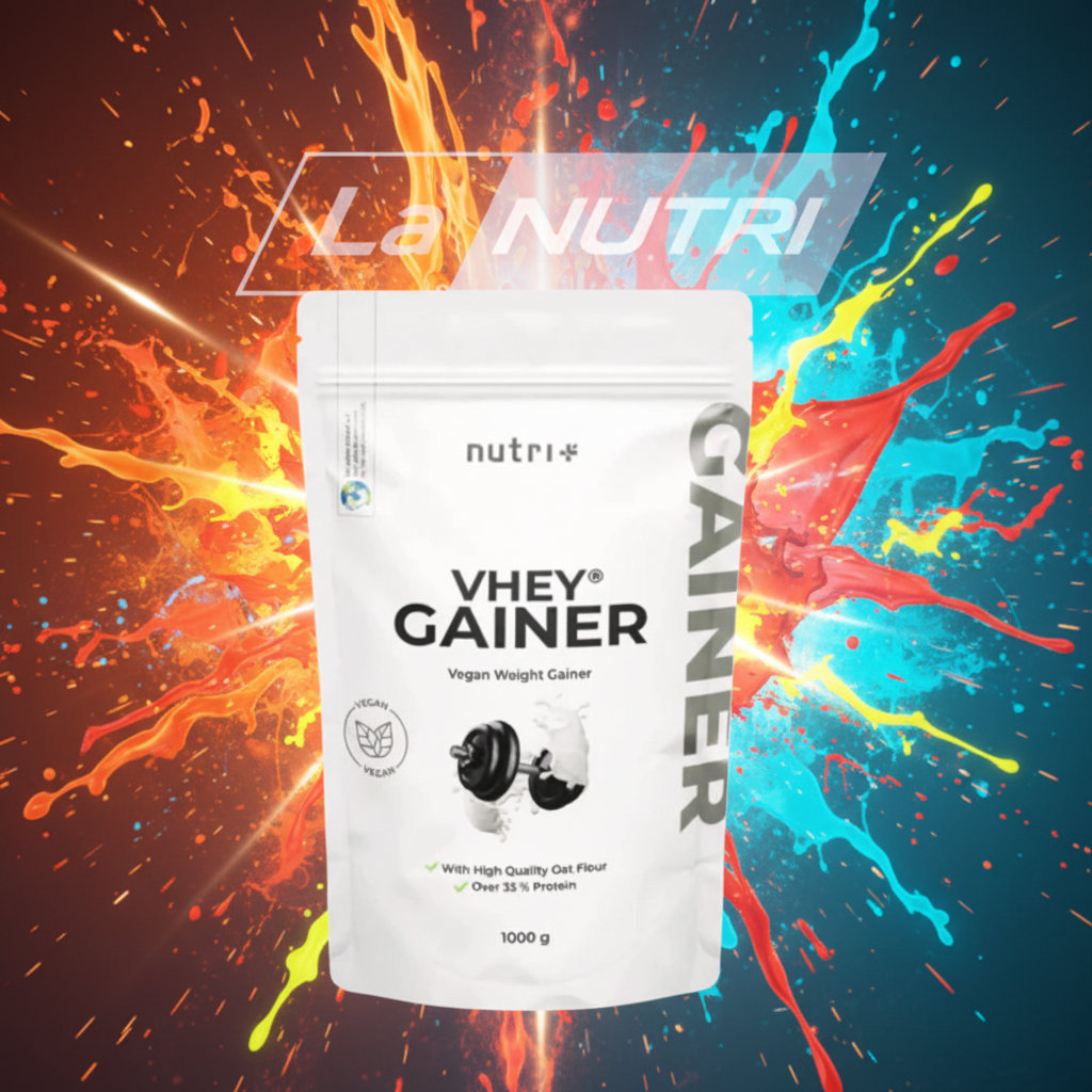 Nutri+ vhey gainer 1kg nu bij Lanutri