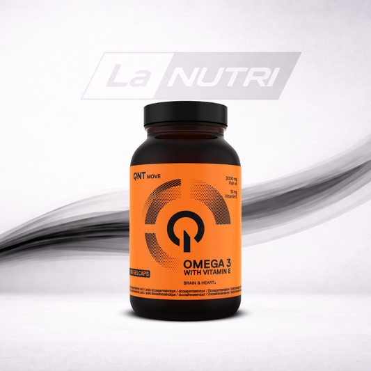 QNT Omega 3 gelcaps with vitamine E nu bij Lanutri