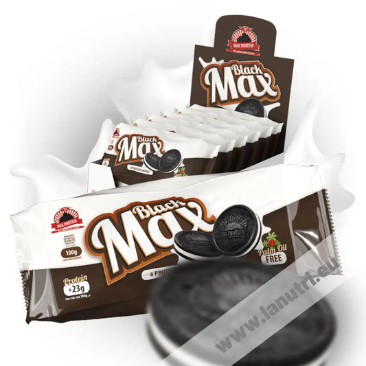 Max Protein - Black Max protein cookies - 12 x 100 g
