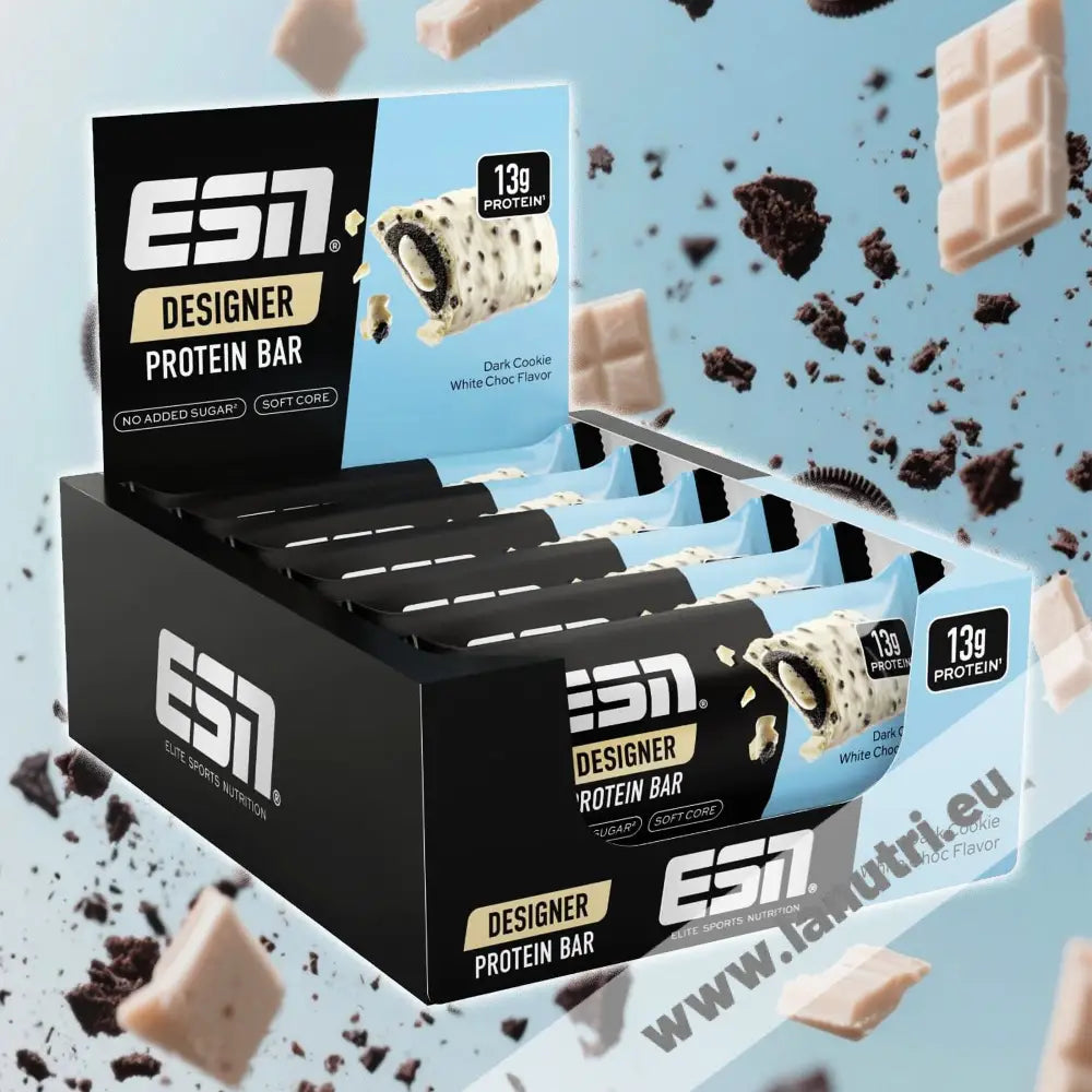 Designer Protein Bar 12 x 45 g / Dark Cookie White Choc Protein bars