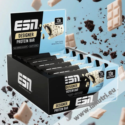 Designer Protein Bar 12 x 45 g / Dark Cookie White Choc Protein bars
