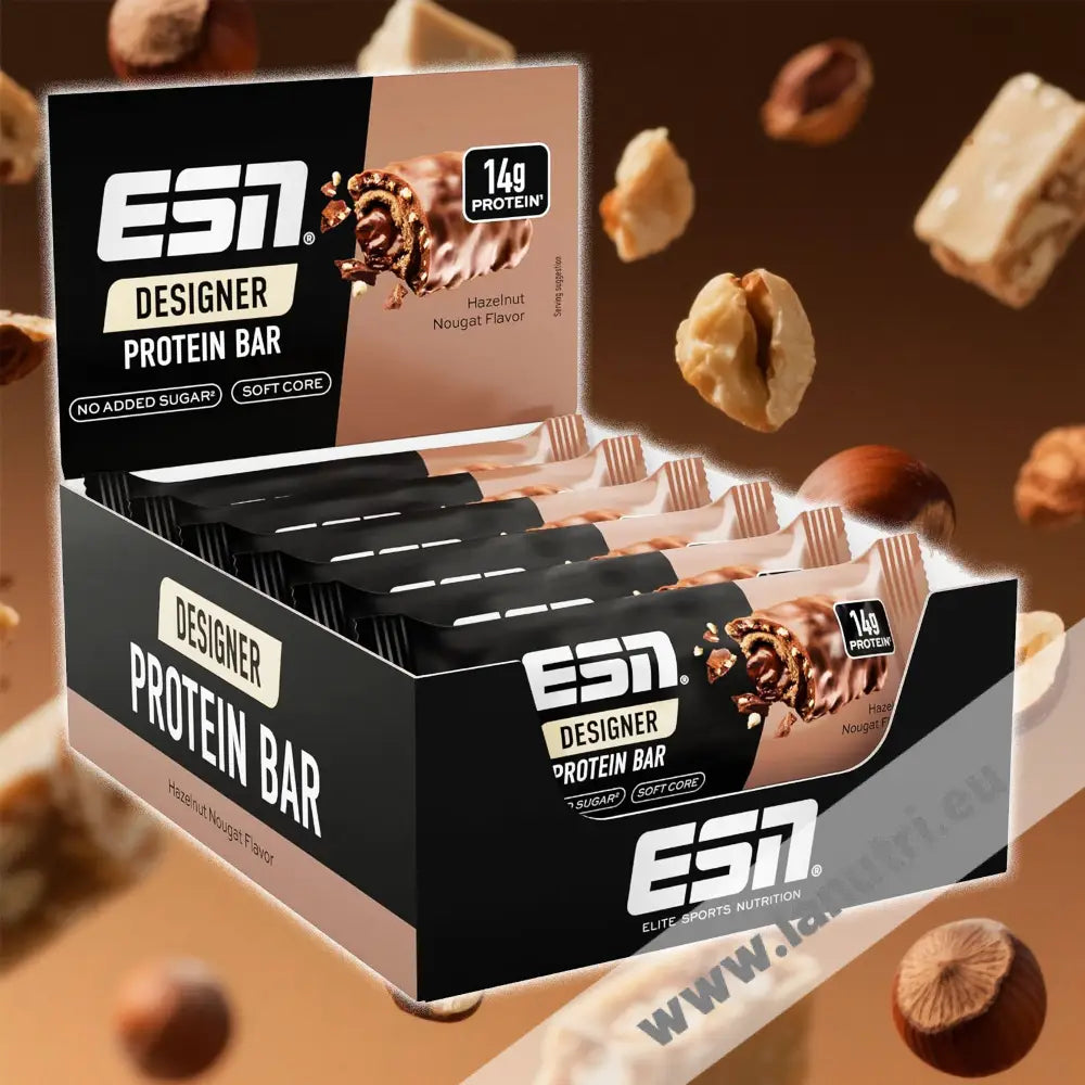 Designer Protein Bar 12 x 45 g / Hazelnut Nougat Protein bars