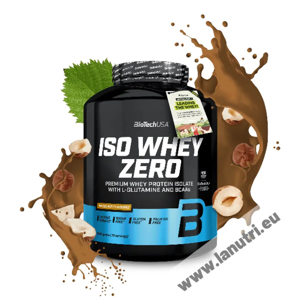BiotechUsa Iso Whey Zero - Hazelnut- 1816g