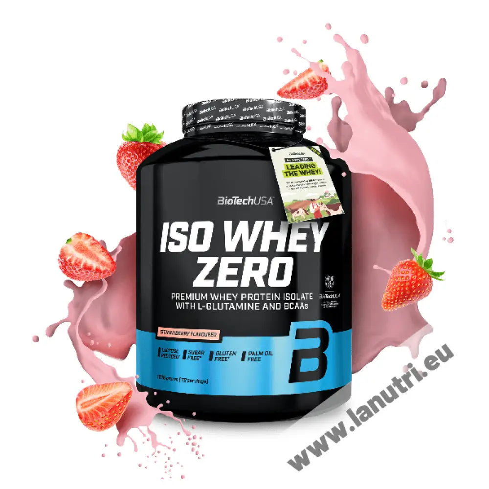 BiotechUsa Iso Whey Zero - Strawberry- 1816g