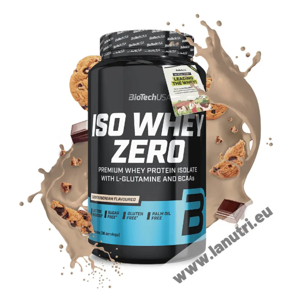 BiotechUsa Iso Whey Zero - Cookies & Cream- 908g