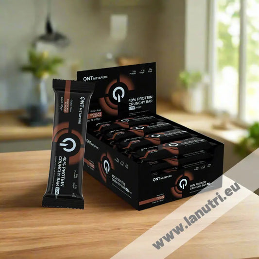 QNT  Metapure 40% Protein Crunchy Bar 
 - Chocolate - 12x65g 